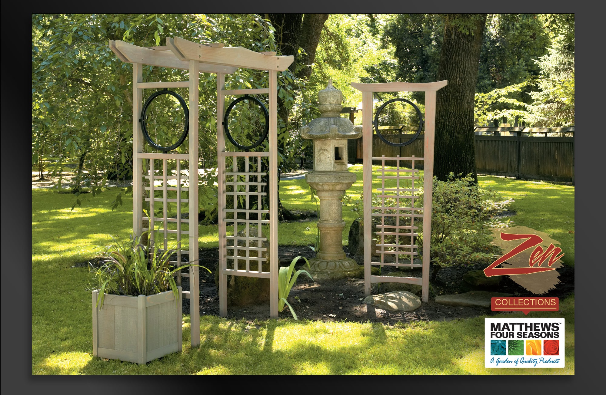  USA, Box, Arbor and Trellis In-Store Banners for The Zen Collections  